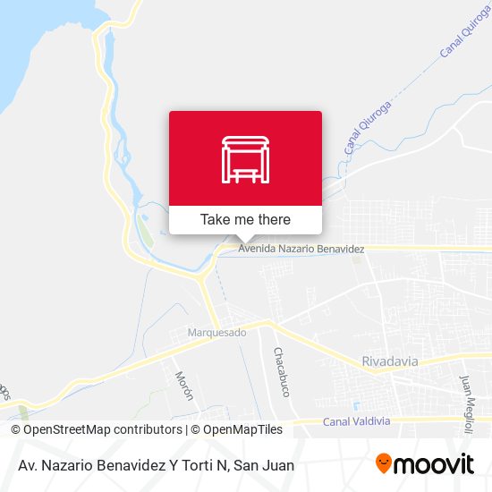 Av. Nazario Benavidez  Y Torti N map