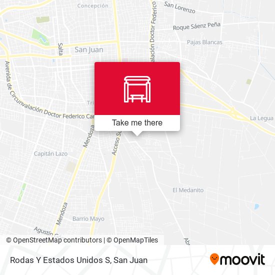 Rodas Y Estados Unidos S map