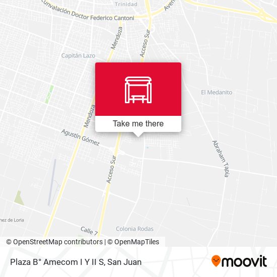 Plaza B° Amecom I Y II S map