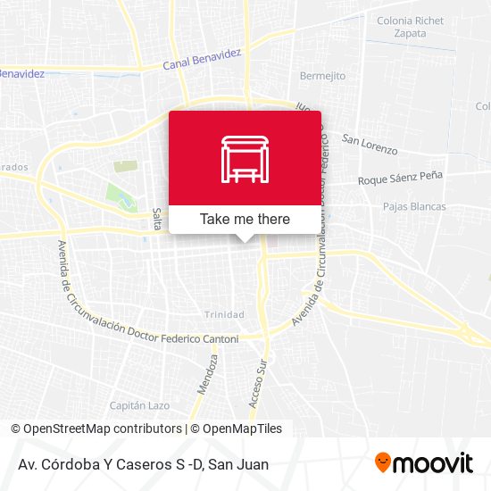 Mapa de Av. Córdoba Y Caseros S -D
