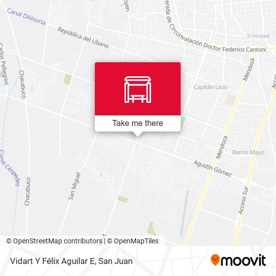 Vidart Y Félix Aguilar E map