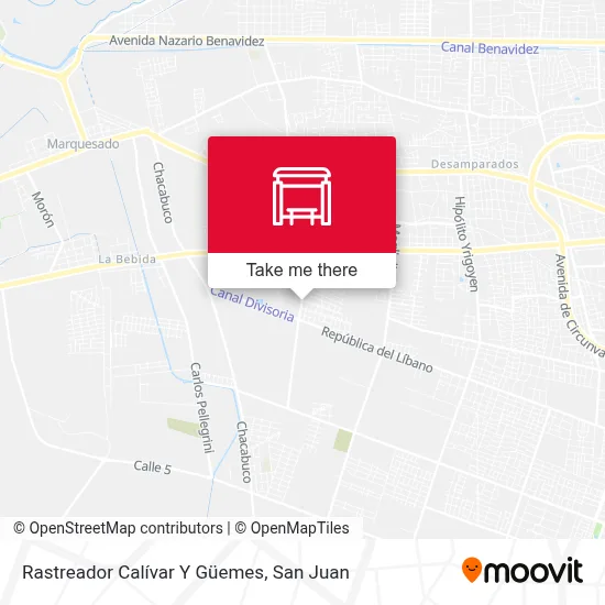 Rastreador Calívar Y Güemes map