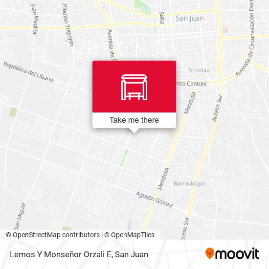 Mapa de Lemos Y Monseñor Orzali E