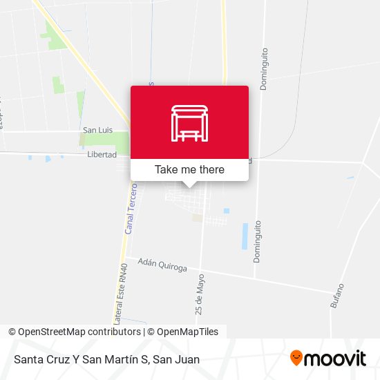 Mapa de Santa Cruz Y San Martín  S