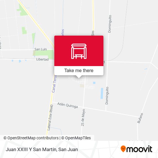 Juan XXIII Y San Martín map