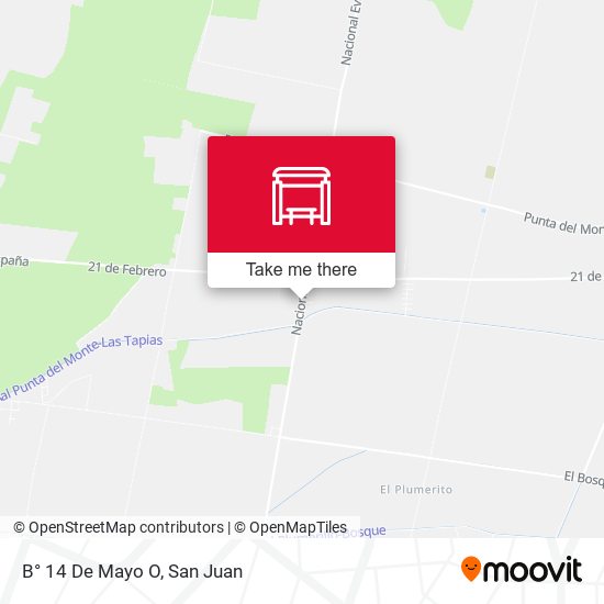 Mapa de B° 14 De Mayo O