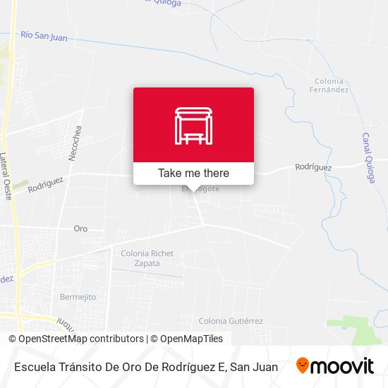 Escuela Tránsito De Oro De Rodríguez E map