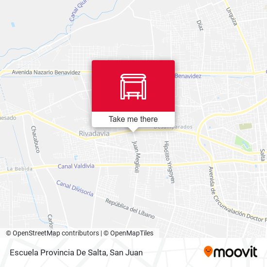 Escuela Provincia De Salta map