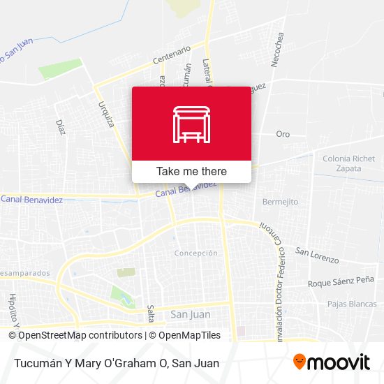 Tucumán Y Mary O'Graham O map