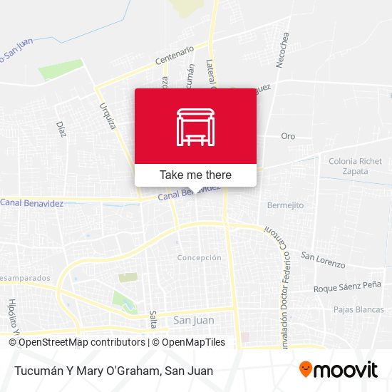 Tucumán Y Mary O'Graham map