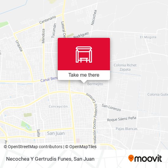 Necochea Y Gertrudis Funes map