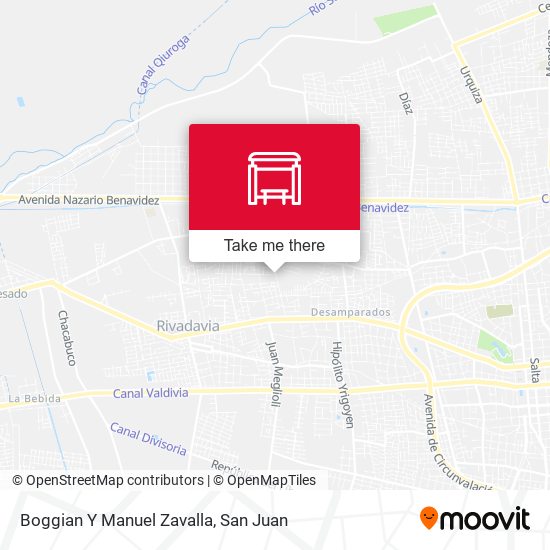 Mapa de Boggian Y Manuel Zavalla