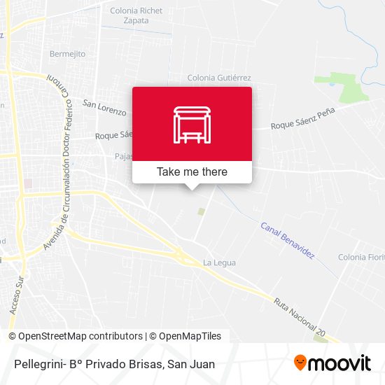 Mapa de Pellegrini- Bº Privado Brisas