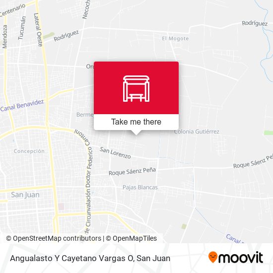 Angualasto Y Cayetano Vargas O map