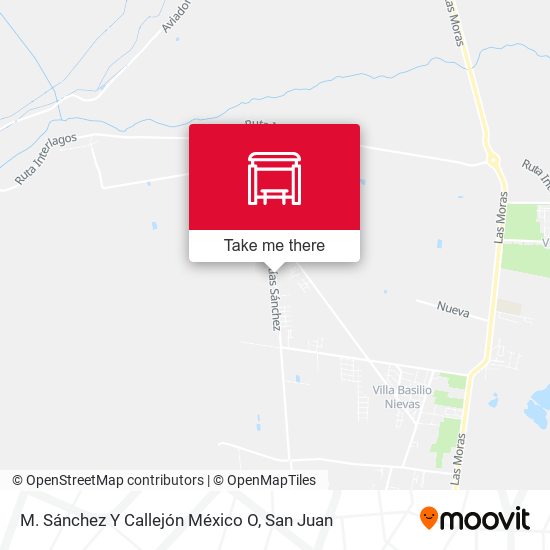M. Sánchez Y Callejón México O map