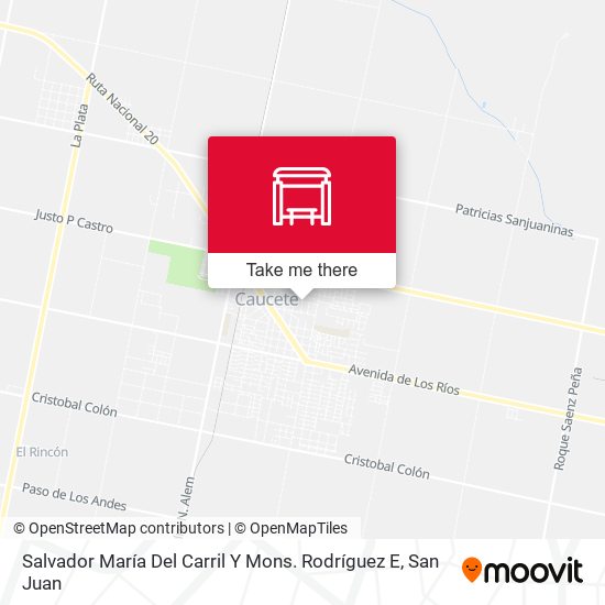 Salvador María Del Carril Y Mons. Rodríguez E map