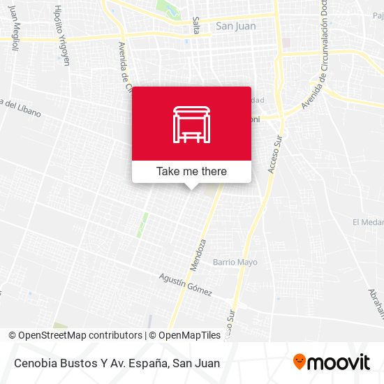 Cenobia Bustos Y Av. España map