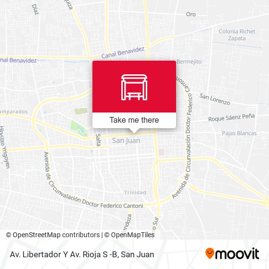 Av. Libertador Y Av. Rioja S -B map