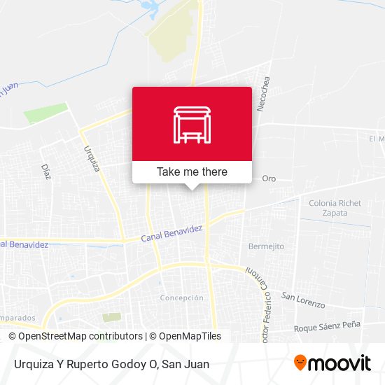 Mapa de Urquiza Y Ruperto Godoy O