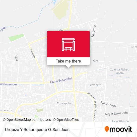 Urquiza Y Reconquista O map