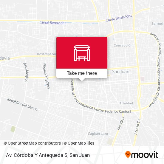 Mapa de Av. Córdoba Y Antequeda S