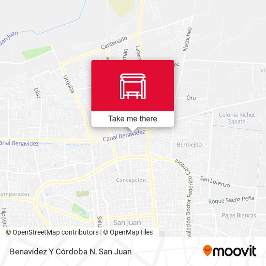 Mapa de Benavídez Y Córdoba N
