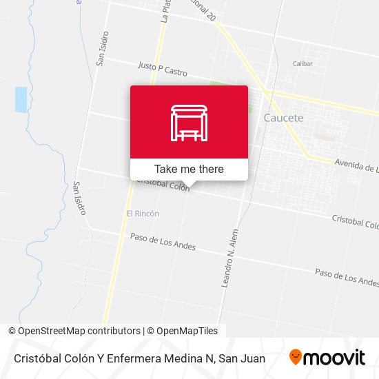 Cristóbal Colón Y Enfermera Medina N map