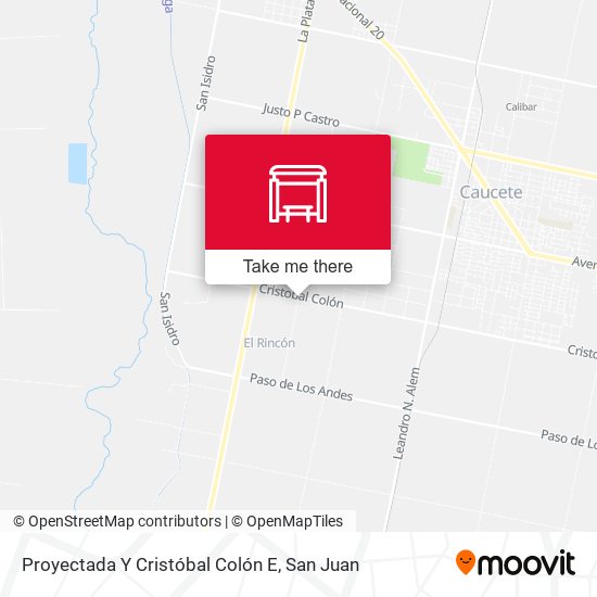 Proyectada Y Cristóbal Colón E map