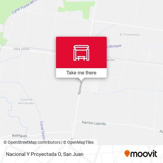 Nacional Y Proyectada O map