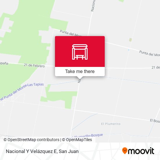 Nacional Y Velázquez E map