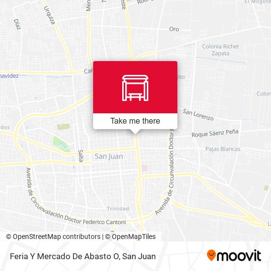 Feria Y Mercado De Abasto O map