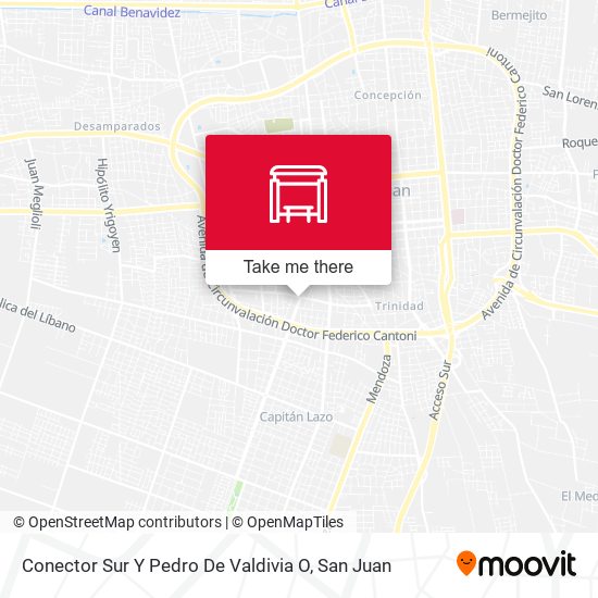 Conector Sur Y Pedro De Valdivia O map