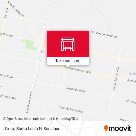 Gruta Santa Lucía N map