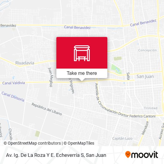 Av. Ig. De La Roza Y E. Echeverría S map