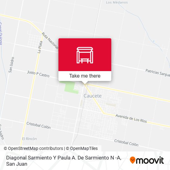 Diagonal Sarmiento Y Paula A. De Sarmiento N -A map