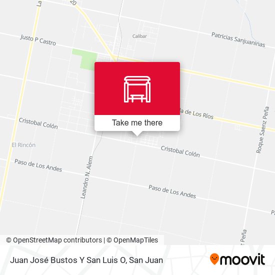 Juan José Bustos Y San Luis O map