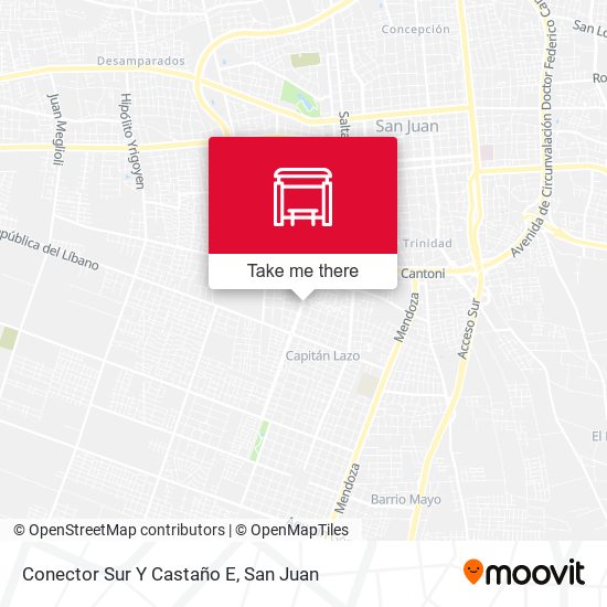 Conector Sur Y Castaño E map