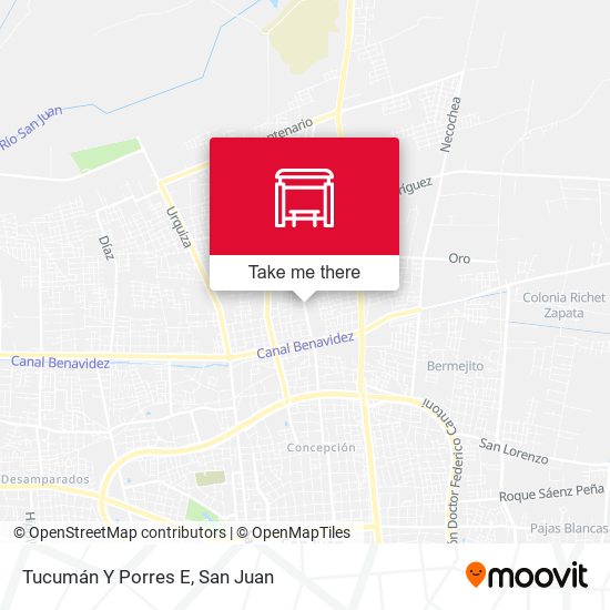Tucumán Y Porres E map
