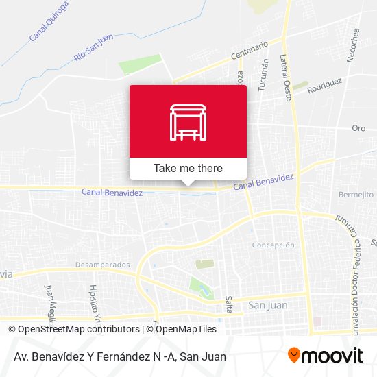 Av. Benavídez Y Fernández N -A map