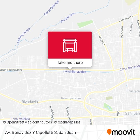 Av. Benavídez Y Cipolletti S map