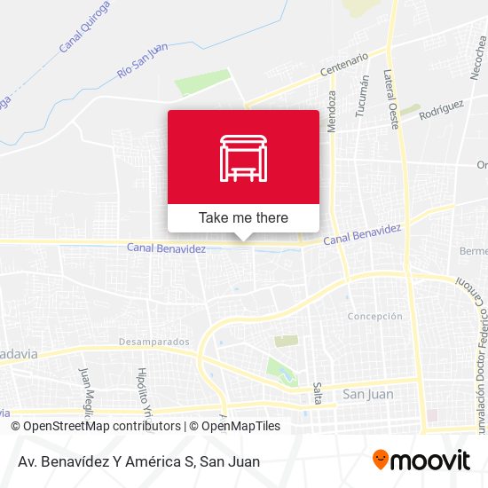 Av. Benavídez Y América S map