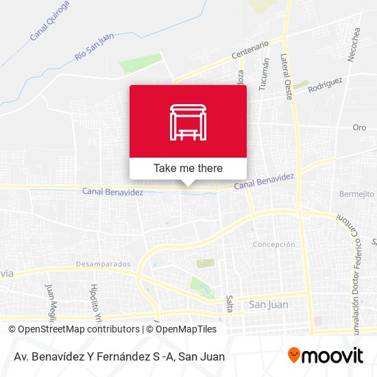 Mapa de Av. Benavídez Y Fernández S -A
