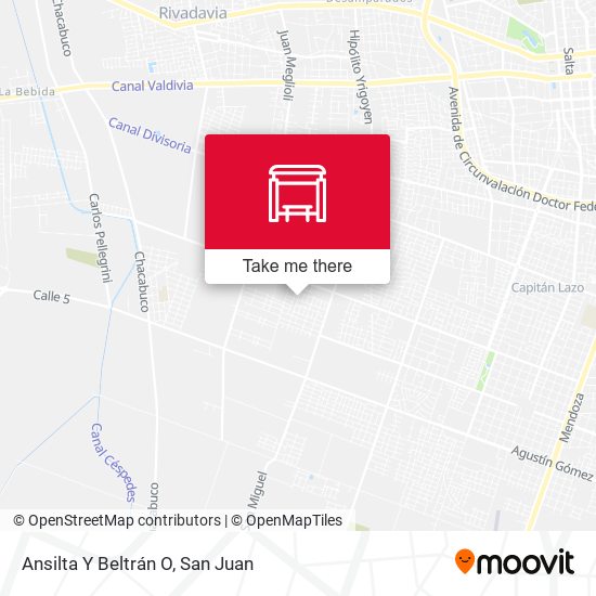 Ansilta Y Beltrán O map