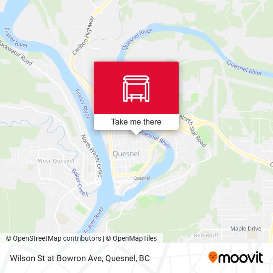Wilson St at Bowron Ave map