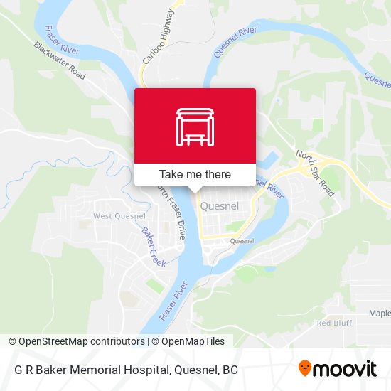 G R Baker Memorial Hospital map