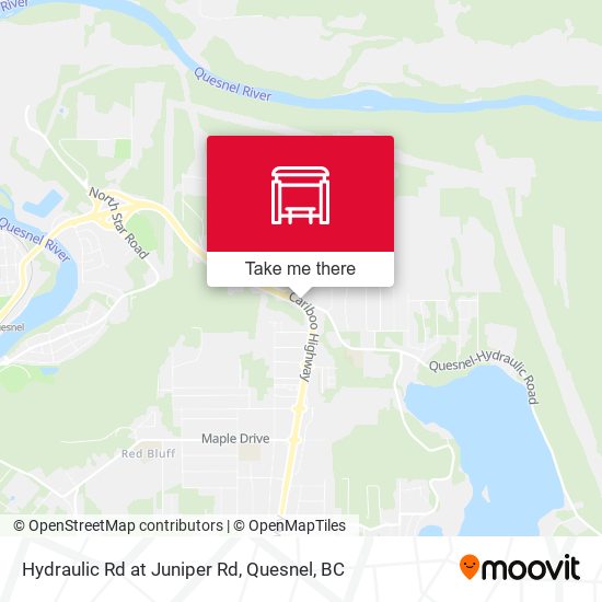 Hydraulic Rd at Juniper Rd map