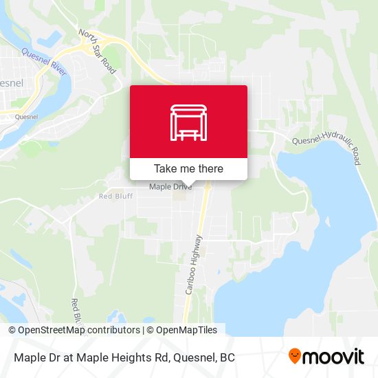 Maple Dr at Maple Heights Rd map