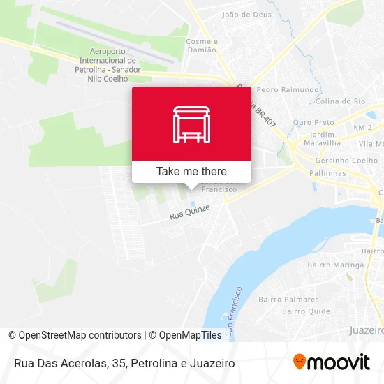 Rua Das Acerolas, 35 map
