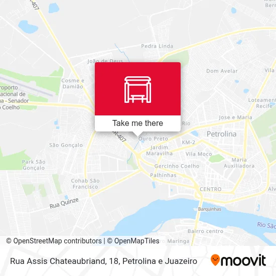 Rua Assis Chateaubriand, 18 map