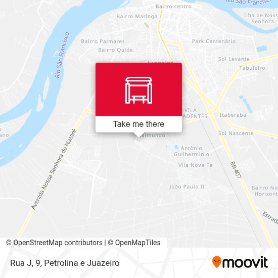 Rua J, 9 map